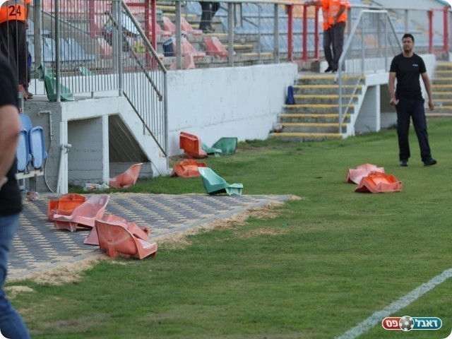 תיעוד מאירועי האלימות בסוף המשחק